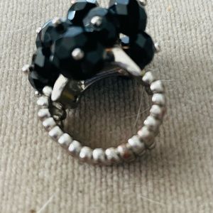 Vintage Black Elastic Ring